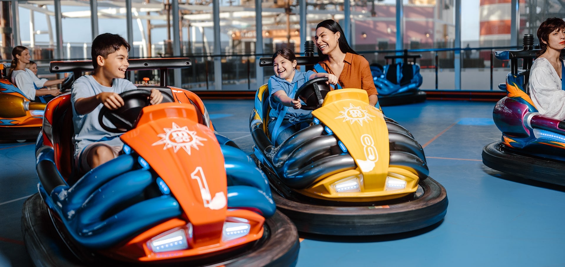 Race bumper cars and more at the MSC Sportsplex onboard MSC World America | MSC Cruises